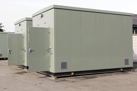 Twin portable relay rooms / packaged substations